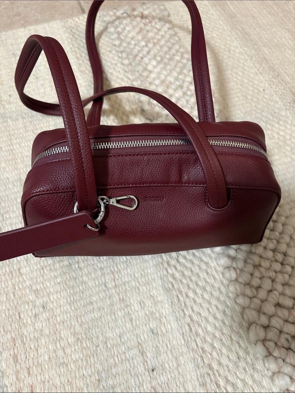 Baggu Small Vegan Leather Bowler Bag - Picture 5 of 7